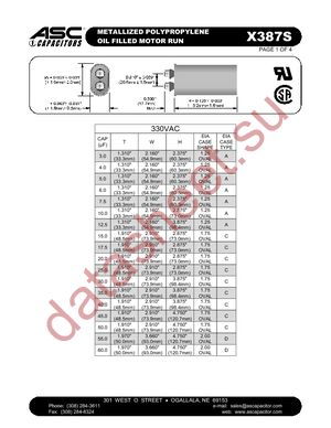 X387S-25-10-370 datasheet  